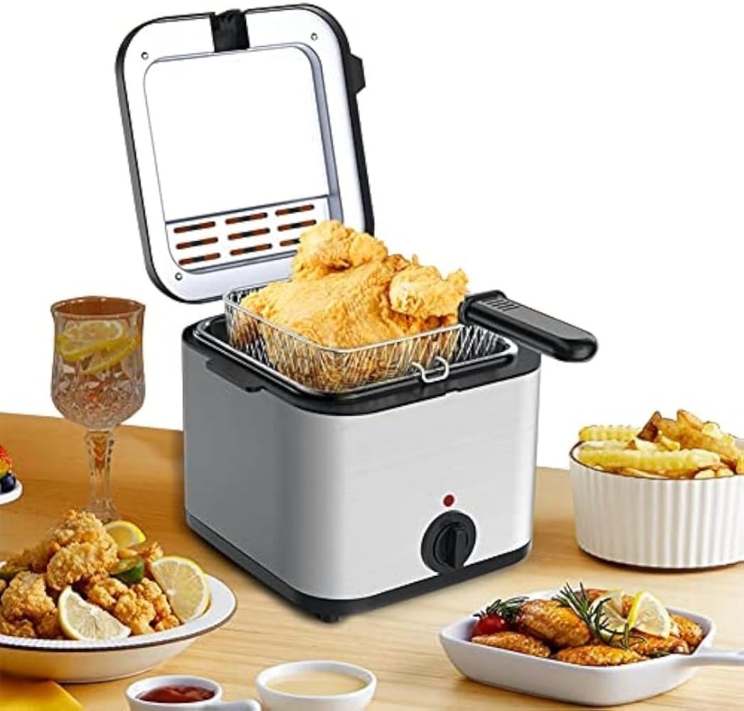 卓上電気フライヤー Electric Compact Fryer ステンレス製